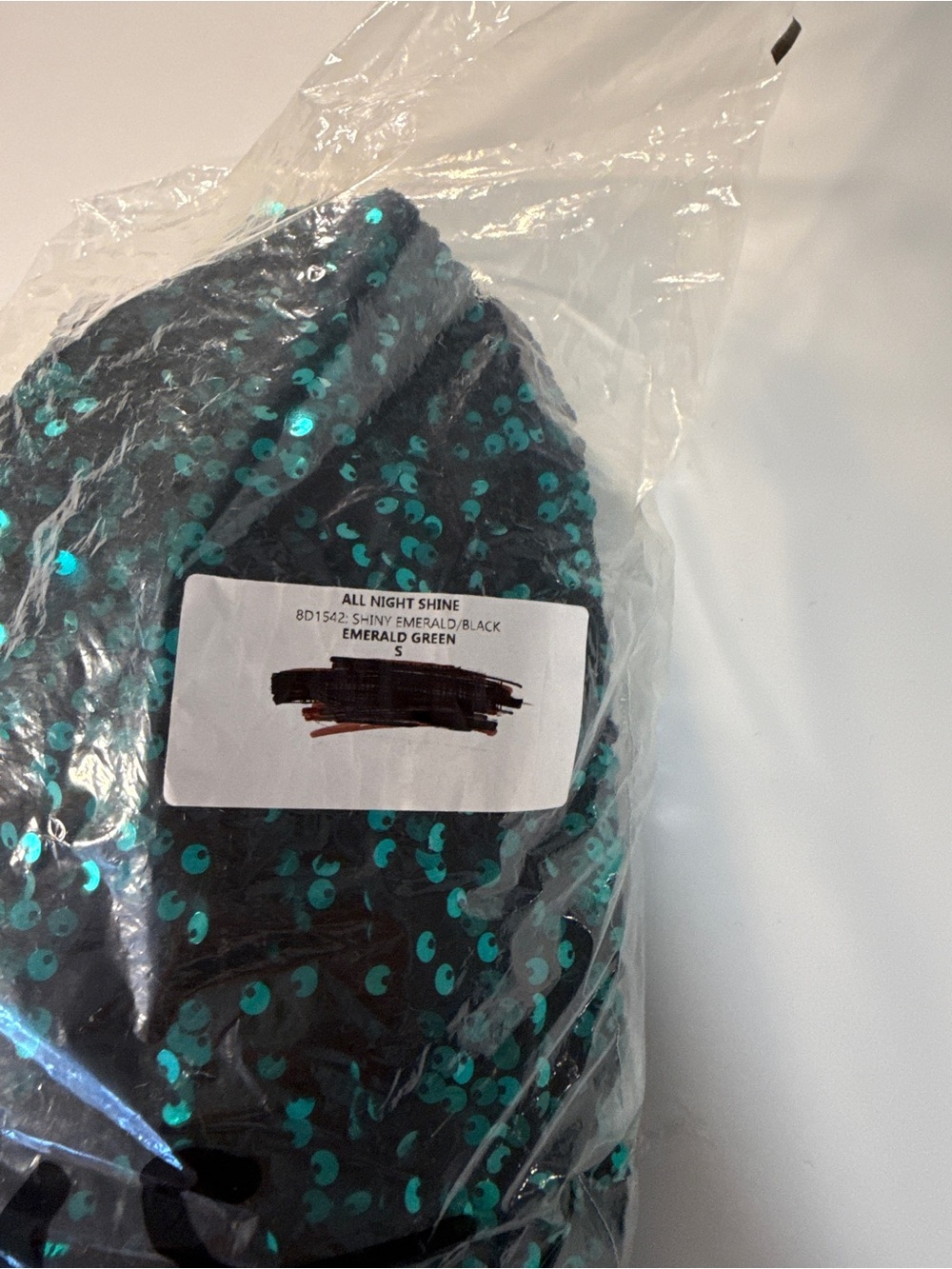 Lulus Emerald Green Sequin Mermaid Maxi Dress with slit Women's Small - Picture 9 of 12
